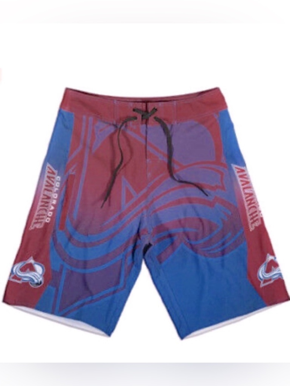NWT [KLEW] Colorado Avalanche NHL Board Shorts Swim Trunks Men’s Sz Small (30) - Picture 2 of 10